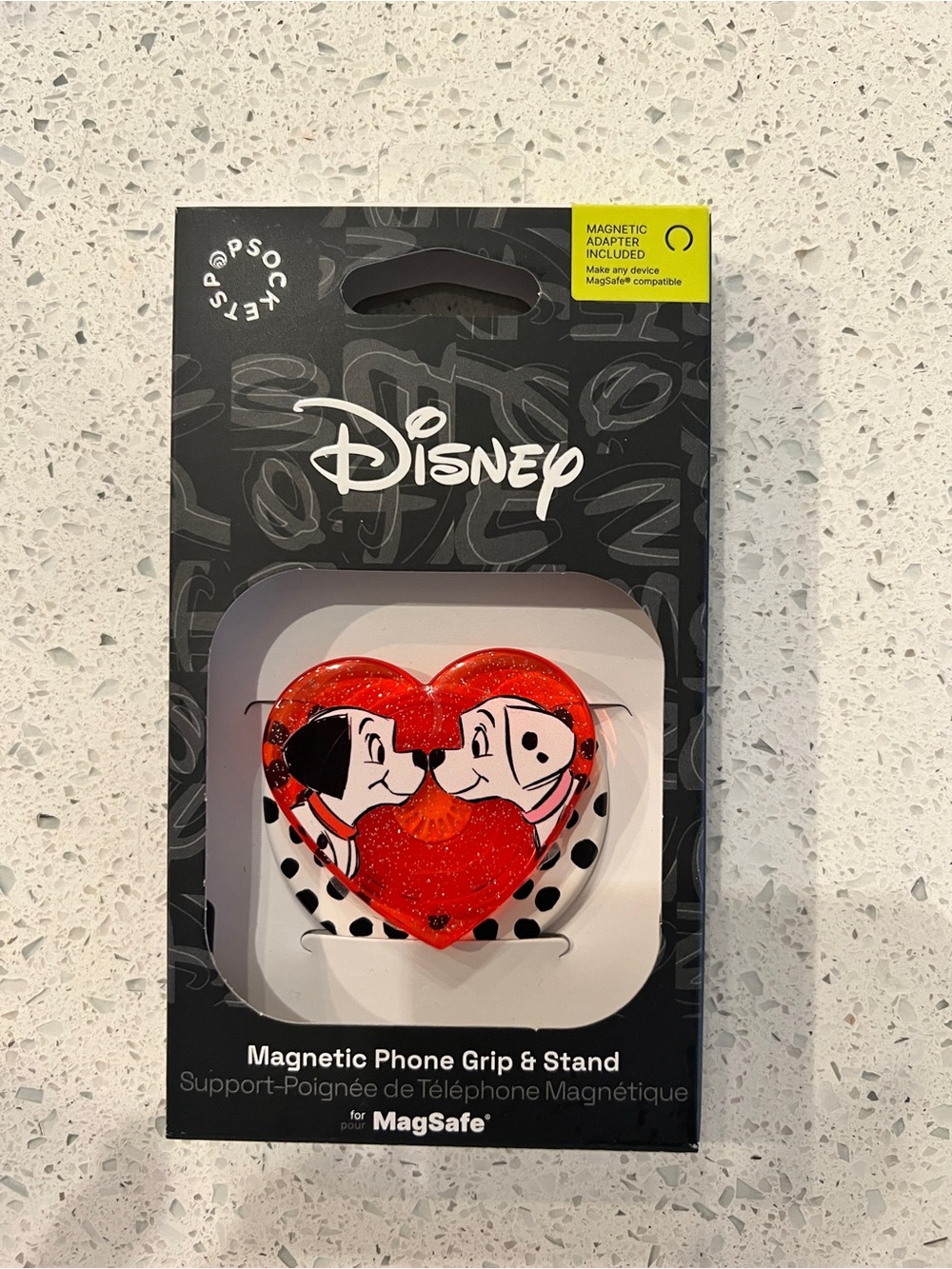 Disney Red Heart 101 Dalmatians Magnetic Phone Grip & Stand